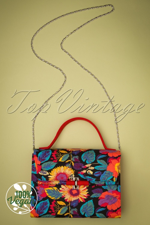 Ruby Shoo 41852 Handbag Botanics Red Flowers 05052022 609 vegan