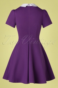 Katakomb - 60s Hayley Skater Dress in Purple 4