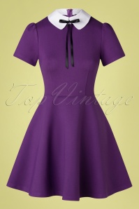 Katakomb - 60s Hayley Skater Dress in Purple