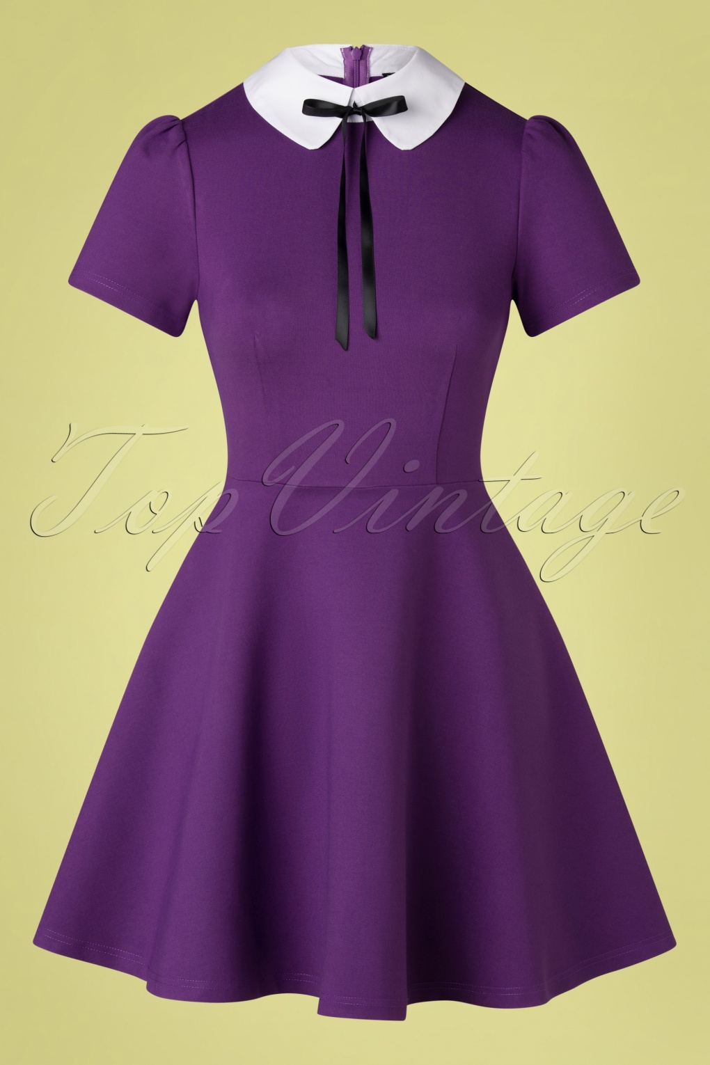 60s Hayley Skater Dress in Purple