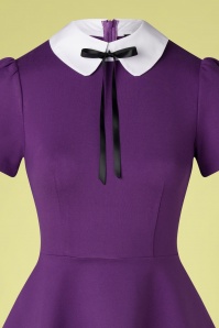 Katakomb - 60s Hayley Skater Dress in Purple 2
