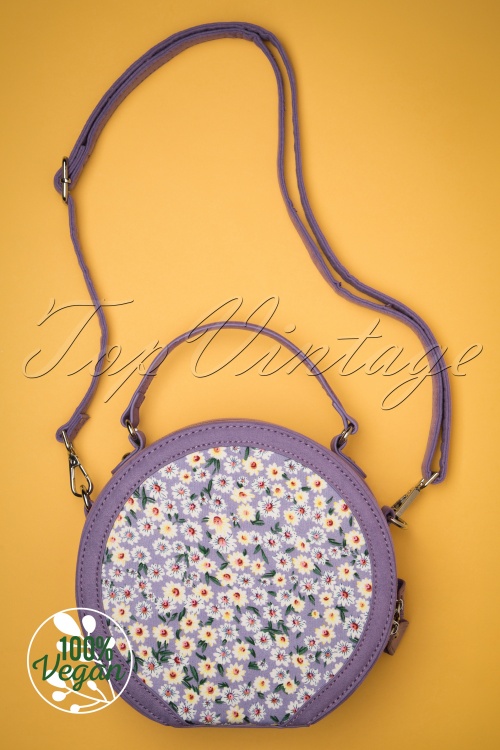 Ruby Shoo 41853 Handbag Lila Floral Round 05052022 605 vegan