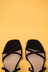 Tamaris - 60s Tara Suedine Sandals in Black 2