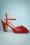 50s Aria Sandals in Red