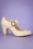 50s Madeline Mary Jane Pumps in Bone