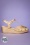 B.A.I.T. Kira Wedge Sandals de los años 60 en dorado