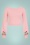 50s Rosy Bow Back Jumper in Pink