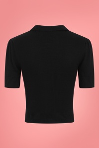 Collectif Clothing - 50s Aliana Cardigan in Black 2