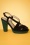 Lulu Hun Orsola High Heeled Sandals Años 70 en Negro