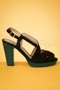 Lulu Hun - 70s Orsola High Heeled Sandals in Black 3