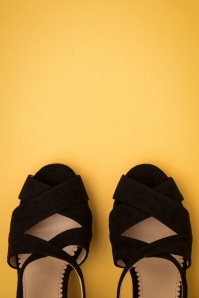 Lulu Hun - Orsola High Heeled Sandals Années 70 en Noir 2