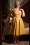 Miss Candyfloss Selena Summer Swing Dress Años 50 en Amarillo Soleado