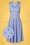 50s Veronique Polkadot Swing Dress in Lavender Blue