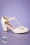 B.A.I.T. 40s Robbie T-Strap Pumps in Off White
