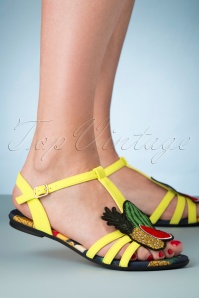Lulu Hun - Lottie Fruits sandalen in geel