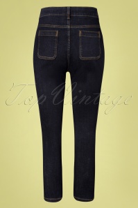 Seasalt - Albert Quay cropped jeans in donker indigo 2