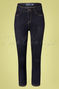 Seasalt - Albert Quay cropped jeans in donker indigo