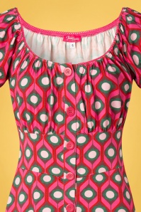 Tante Betsy - 60s La Bella Fleur Dress in Vintage Pink 4