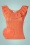 Timeless 70s Simone Knitted Top in Orange