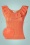 Timeless - Simone Knitted Top Années 70 en Orange