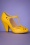 Bettie Page Shoes 50s Harley T-Strap Pumps in Yellow