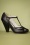 Bettie Page Shoes 50s Harley T-Strap Pumps in Black