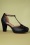 Bettie Page Shoes - Mercy Pumps mit T-Strap in Schwarz