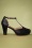 Bettie Page Shoes - Mercy T-Strap Pumps Années 50 en Noir 3