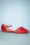 Bettie Page Shoes Betsy Flats Années 50 en Rouge