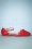 Bettie Page Shoes - Betsy Flats Années 50 en Rouge 3