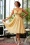 Chaya Flirty Summer Dress Années 50 en Jaune Soleil