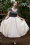 Miss Candyfloss 50s Selene Gia Bridesmaid Dress in Cream Flourite