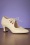 Topvintage Boutique Collection - Clara Flapper Pumps in Creme 2