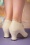 Topvintage Boutique Collection - 20s Clara Flapper Pumps in Cream 5