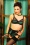 What Katie Did 50s Natalie Fishnet Suspender Belt in Green