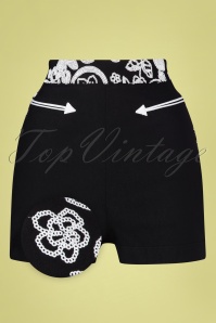 Rockin' Bettie - 50s El Toro Shorts in Black 2