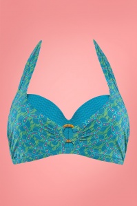 Marlies Dekkers - Oceana Plunge Balcony Bikini Top en Bleu Lagon 5