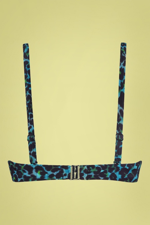Marlies Dekkers - Panthera Padded Strapless Bikini Top en Noir et Vert 4