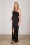 Angelina Maxi Dress Années 50 en Noir