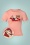 Collectif 43802 Tshirt Pink Drama Queen 220531 01Z
