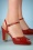 50s Aria Sandals in Red