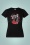 50s Rockabilly Girl T-Shirt in Black