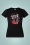 PinRock - Rockabilly meisjes T-shirt in zwart