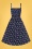 Collectif 43914 Kimberly Lobster Swing Dress Navy 20220608 021LW