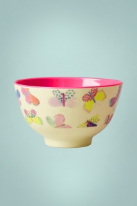 Rice - Melamine Small Butterfly Bowl in Cream 2