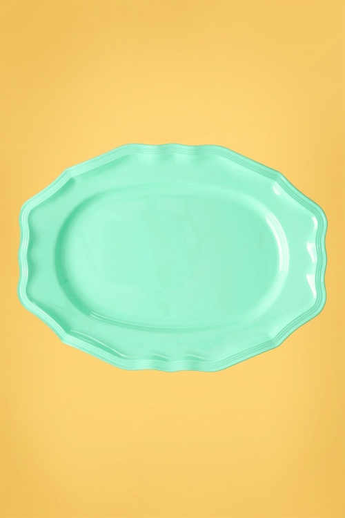 Rice - Small Melamine Serving Dish in Arctic Blue 3