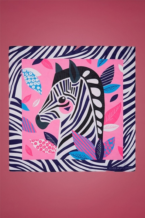 Erstwilder - The Zealous Zebra vierkante sjaal