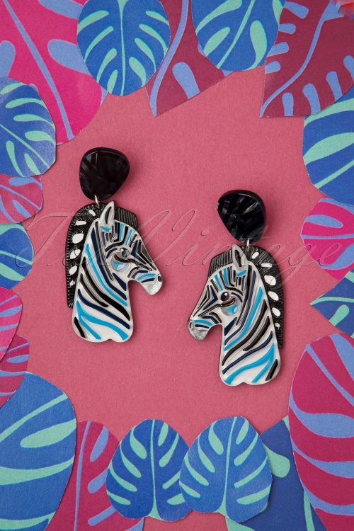 Erstwilder - The Zealous Zebra Earrings