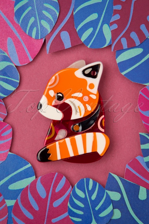 Erstwilder - The Rakish Red Panda Brooch