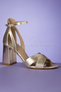 s.Oliver - 60s Jessy Sandalettes in Platinum Gold